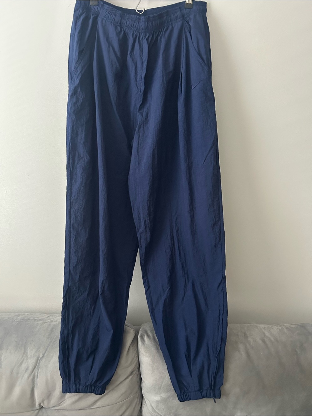 VTG Nike track pants wind pants joggers XL navy